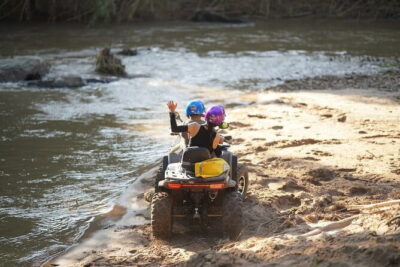 2-3 hrs. ATV Mae Wang Adventure, Feeding, Rafting &Waterfall Tour - The ride itself: jungle, fields, hill viewpoints, and stream crossings
