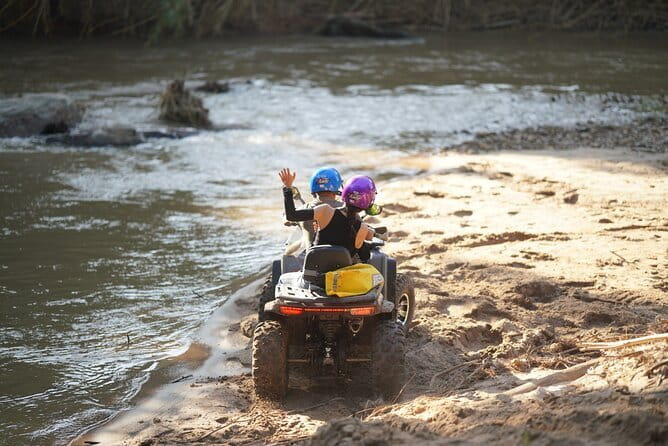 2-3 hrs. ATV Mae Wang Adventure, Feeding, Rafting &Waterfall Tour - The ride itself: jungle, fields, hill viewpoints, and stream crossings