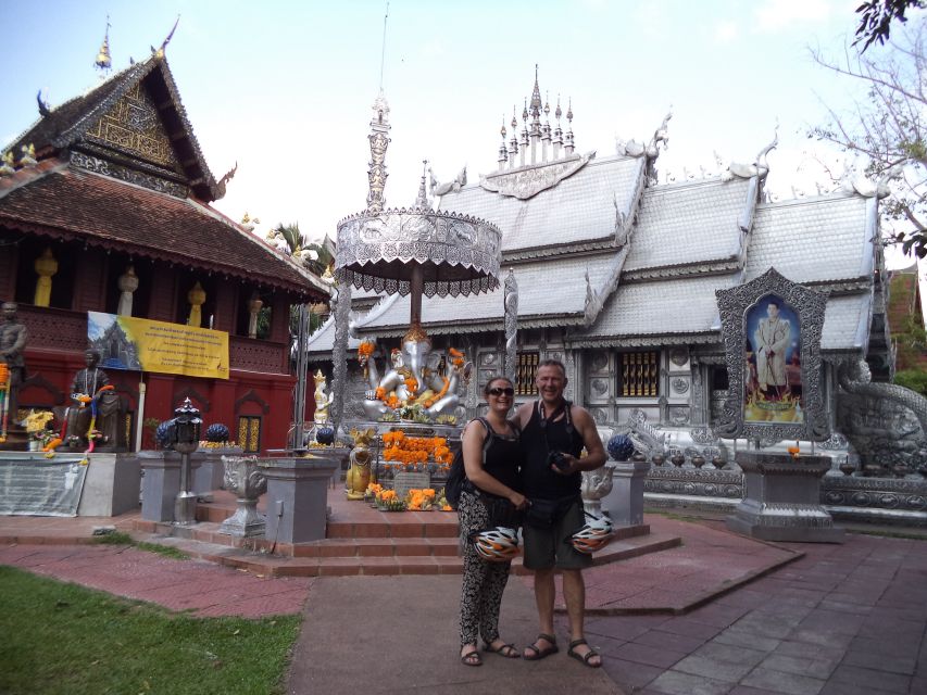 Chiang Mai City Culture Bicycle Ride - Wat Srisuphan and the Silver Temple Craft Moment