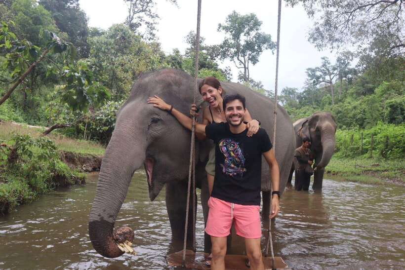 Chiang Mai: Elephant Sanctuary & Waterfall Group Tour - Mae Wang Waterfall: jungle hike and safety-first water time