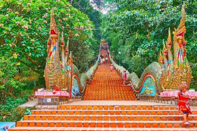 Chiang Mai: Evening Tour to Doi Suthep & Wat Pha Lat - Stop 2: Doi Suthep timing, renovations, and your two ways up