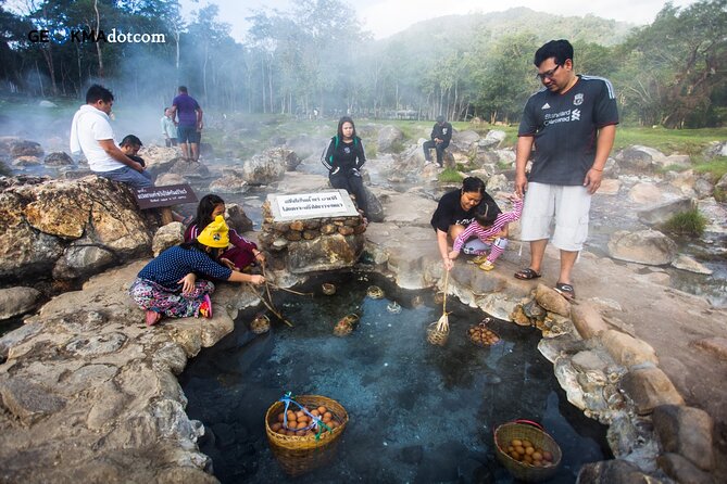 Chiang Mai Exotic Excursion Unseen Miracle of Faith To Pupadang Lampang Temple - Chae Son Hot Spring onsen ponds: different temperatures, same calm