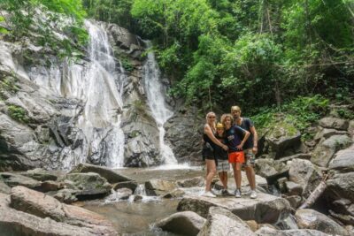 Chiang Mai: Guided Jungle and Waterfall Trek with Transfer - The waterfall moment: a 10-meter swim and an optional extra stretch