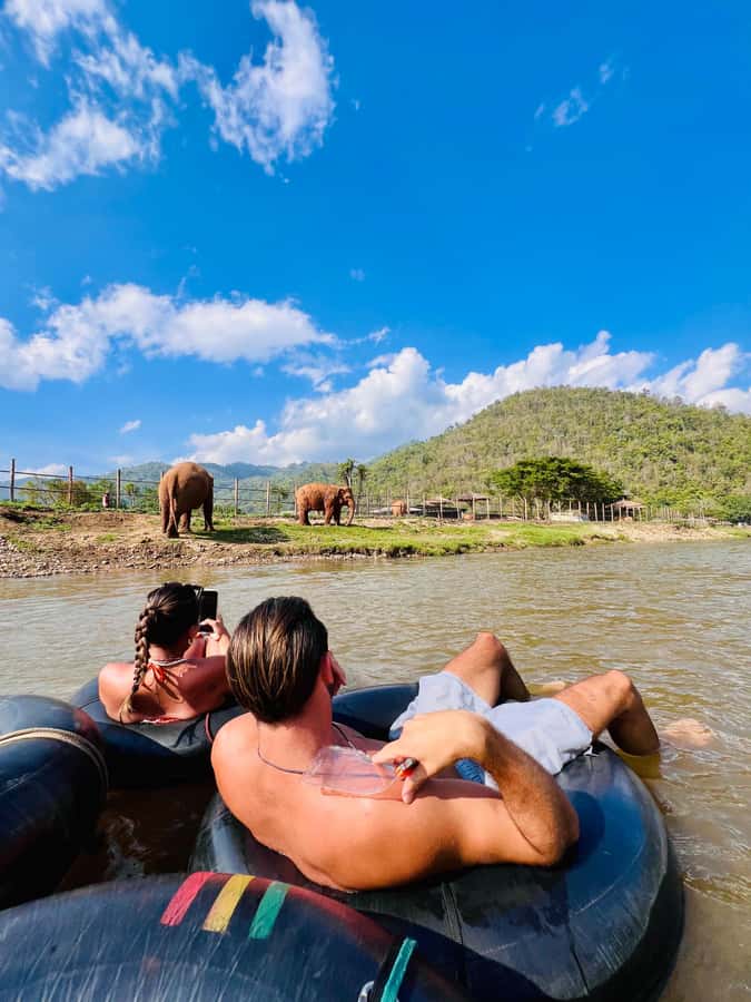 Chiang Mai Half-Day Adventure: River Tubing & Waterfall - Tubing on the Mae Taeng River: gear, pace, and that elephant moment