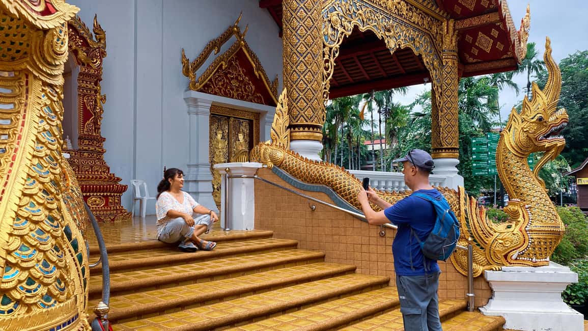 Chiang Mai Old City Twilight Walk Tour: Lanna Majestic Glow - Meeting a monk: how to get the most (and stay respectful)