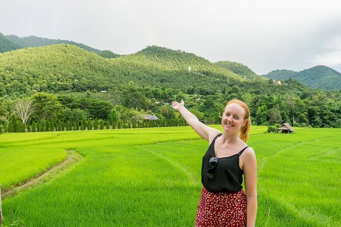 Chiang Mai Pai Full Day Sai Ngam Hot Spring, Pai Canyon, White Buddha, Santichon - Wat Phra That Mae Yen (White Buddha): 300+ Stairs for City Views
