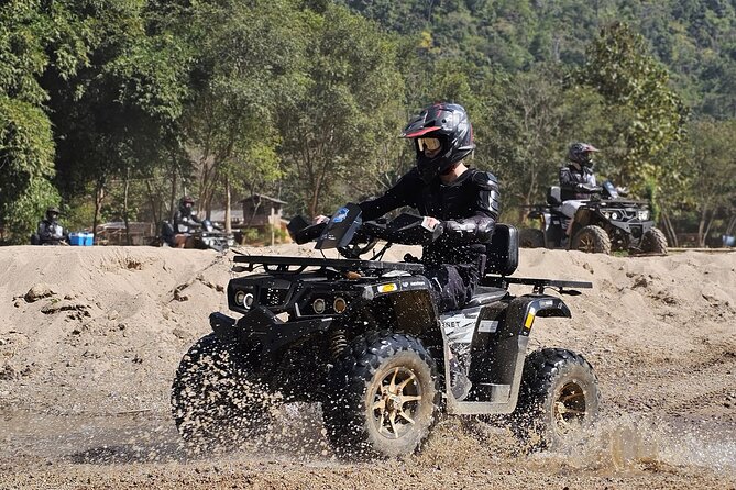 Chiang Mai Sticky Waterfall Tour ATV and Scenic Café - The ATV ride through rice fields and jungle trails