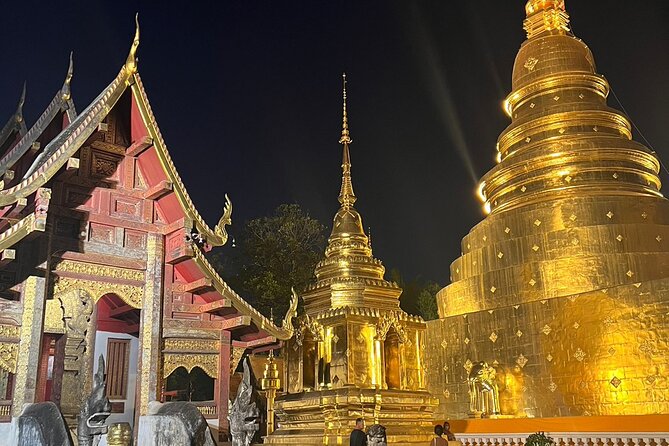 Chiang Mai Temples and Market Tuk-Tuk Evening Night Tour - Stop 1: Wat Phra Singh after sunset (and why it’s a must)