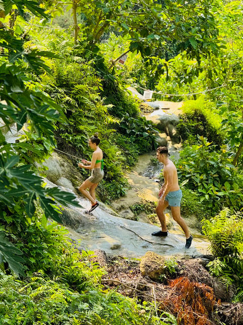 Chiang Mai:Sticky Watefall private tour with lunch - What the climb feels like: sticky water, careful steps, and lots of support