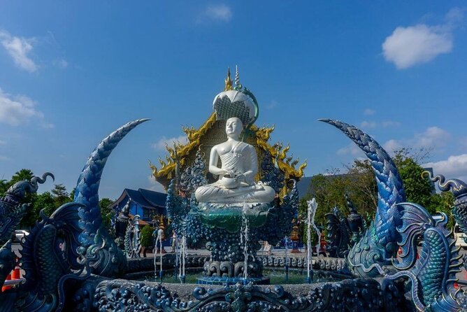Chiang Rai and White Temple Private All-Inclusive Day-Tour - Blue Temple (Wat Rong Suea Ten): shorter stop, different feel