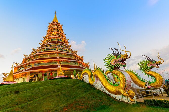 Chiang Rai Temples Private Tour from Chiang Mai - All Inclusive - Wat Huay Pla Kang: the 78-meter Guan Yin and a nine-tier pagoda
