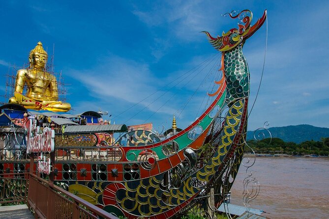 Chiang Rai Tour: Hot Spring,White Temple, Golden Triangle, Yao - Wat Prathat Phu Khao & a hill tribes village stop