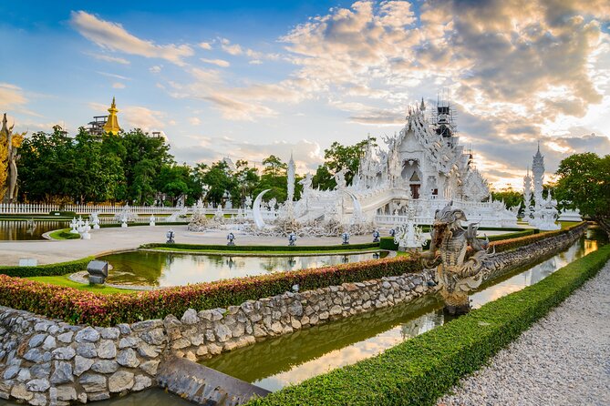 Chiang Rai Wonders: White, Blue & Red Temples and Hot Spring - Wat Rong Khun (White Temple): surreal, iconic, and worth budgeting extra