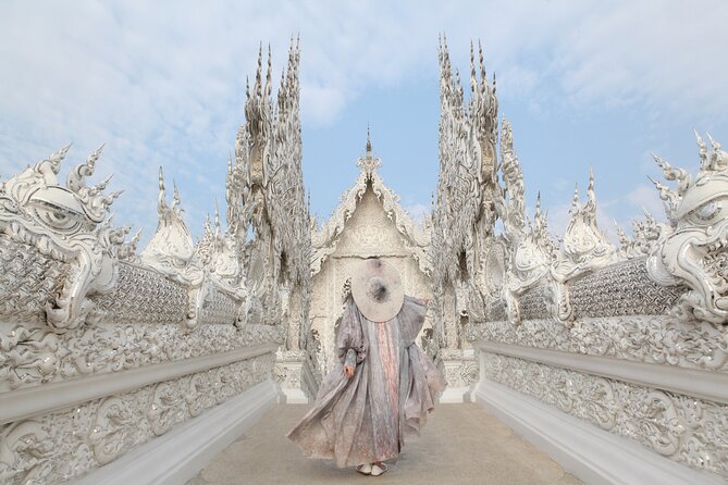 Chiang Rai Wonders: White, Blue & Red Temples and Hot Spring - Wat Rong Seur Ten (Blue Temple): modern colors and quieter vibes