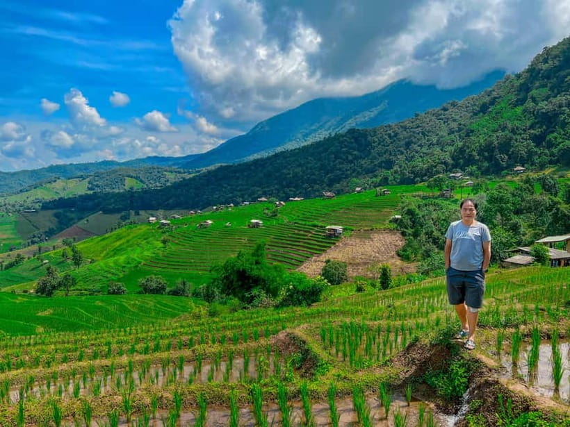 Chiangmai : Doi Inthanon unseen spot , Rice terrace & temple - Wat Pgageyo Ram: a mountain temple stop that changes the pace
