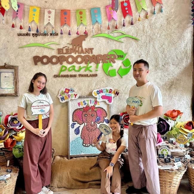 ChiangMai Elephant POOPOOPAPER Park Optional StickyWaterfall - The guided eco paper-making workshop: your 40-minute lesson in sustainability