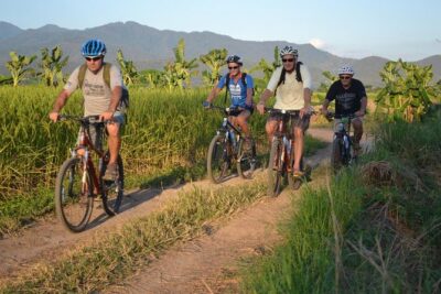 Cycling tour and Buatong waterfall - The ride itself: paved roads, dirt tracks, and living northern Thailand