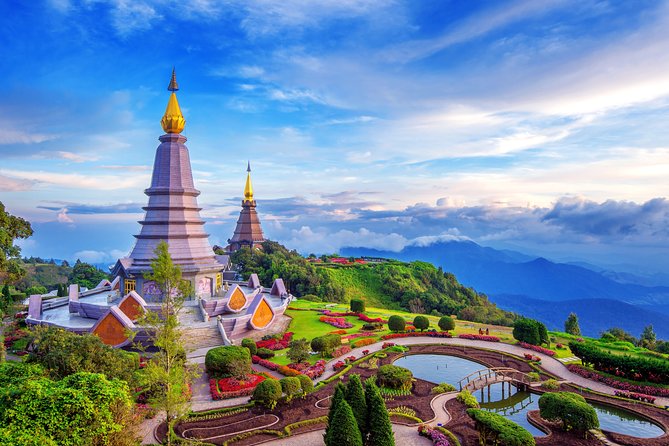 Doi Inthanon National Park - Thailand's Highest Peak - The Doi Inthanon summit shrine: Chao Inthawitchayanon and quiet focus