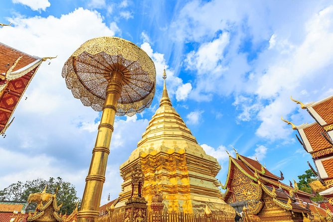 Doi Suthep and Hmong Hilltribe Half Day Tour in Chiang Mai - Wat Phra That Doi Suthep: the stairs, the temple, the views