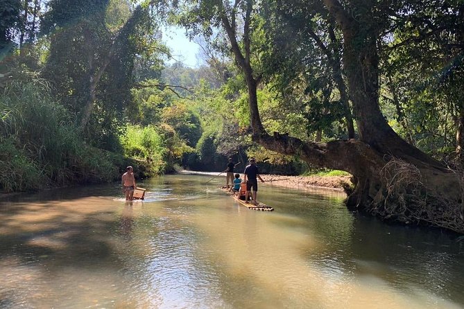 Elephant Sightings , Bamboo Rafting Through The Jungle, Swimming In a Waterfall - What the raft lesson really gives you