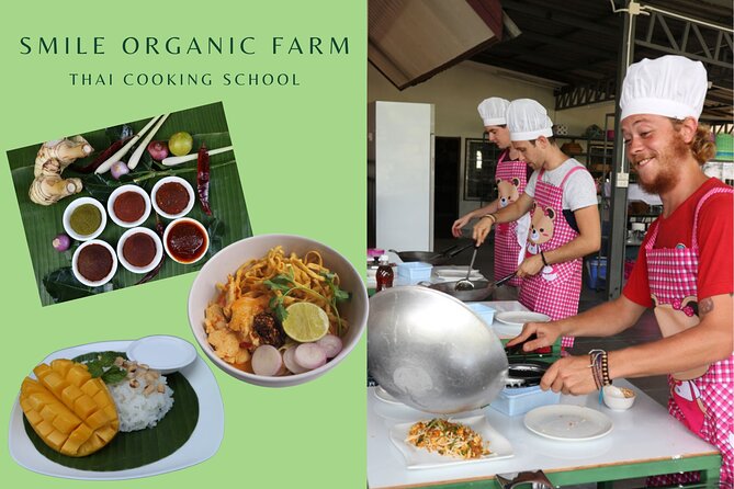 Full Day Thai Cooking at Farm (Chiang Mai) - Smile Organic Farm Cooking School and the garden ingredient lesson