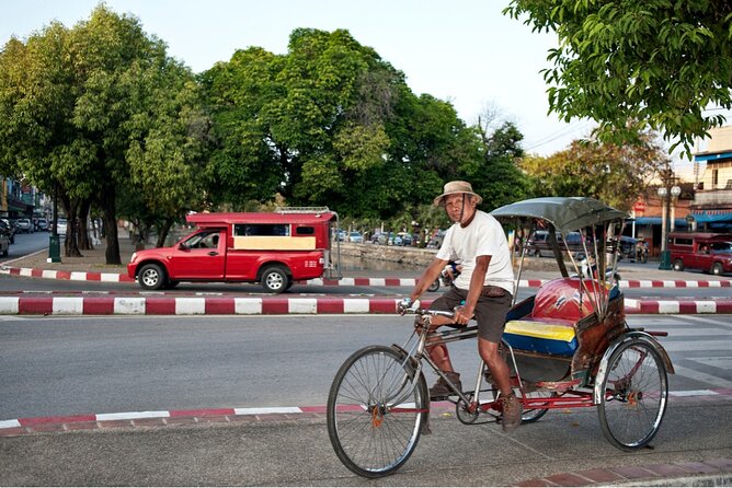 Half Day Private Chiang Mai Trishaw Ride and Mae Ping River Cruise - Warorot Market flower rituals and lotus-folding for temples