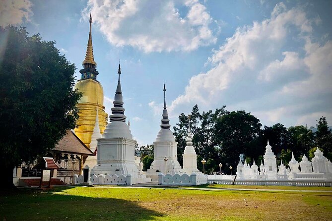 Half Day tour Suan Dok Temple, Umong temple & Doi Suthep Temple - Stop 1: Wat Suan Dok and Its Relic Pagoda World