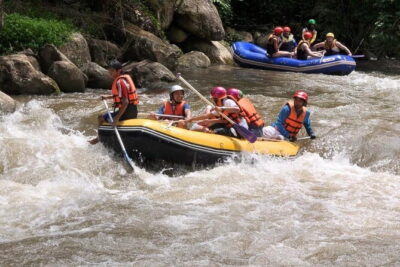One Day Sticky Waterfall, White Water Rafting,Elephants Sanctuary - Price and what you get for $95