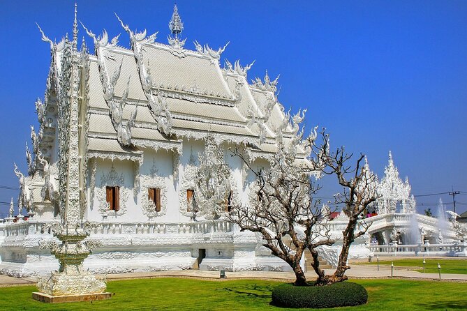 Private Tour: Chiang Rai Golden Triangle Day Trip from Chiang Mai - Blue Temple (Wat Rong Suea Ten): a contrast that makes the whole temple set click