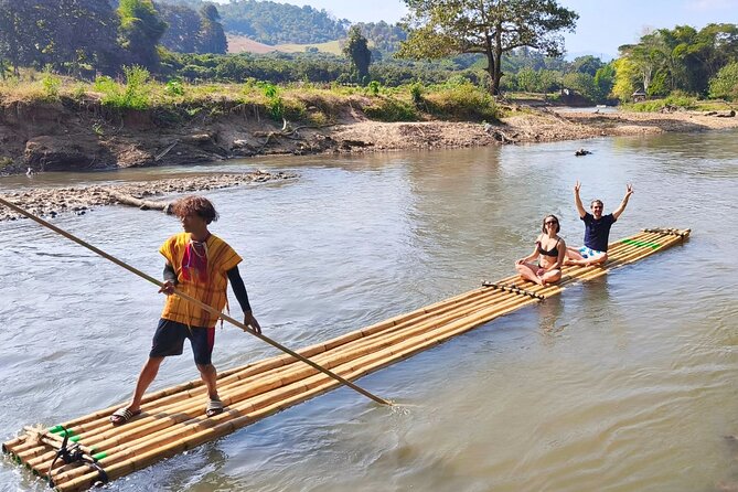 Secret Waterfall and Bamboo Rafting from Chiang Mai - Stop 2 on the Mae Wang River: bamboo rafting that feels like play