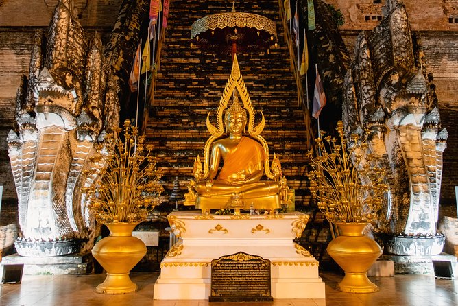 Sunlight or Moonlight: Chiang Mai City Tuk Tuk Tour - Wat Sri Suphan: the Silver Temple look under night lights