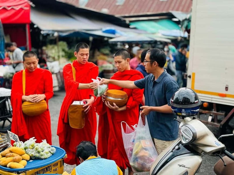 Walk With Monks Collecting Alms(meeting point maybe change) - The first stretch: a quick intro to monk life and temple etiquette
