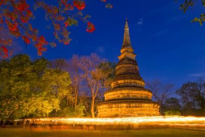 Wat Umong and Doi Suthep Temples Evening Tour - Doi Suthep at Sunset: 309 Stairs, the Golden Pagoda, and the View People Remember
