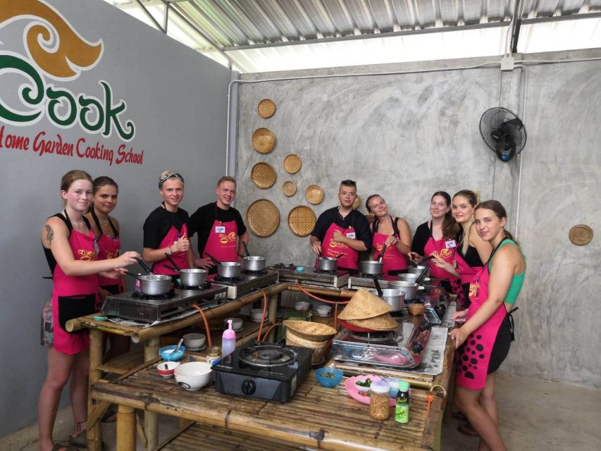 We Cook Thai Home Garden Cooking School - Cooking setup: 1 wok per person and step-by-step guidance